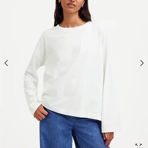 Madewell Oversized Long-Sleeve Crewneck Tee